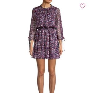 Shoshanna Arandi Silk Floral Blouson Dress